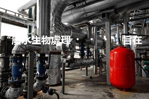 “廢水生物處理，旨在凈化水源，守護(hù)碧水藍(lán)天”